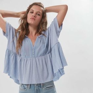 UO Jasmine Oversized Babydoll Blouse